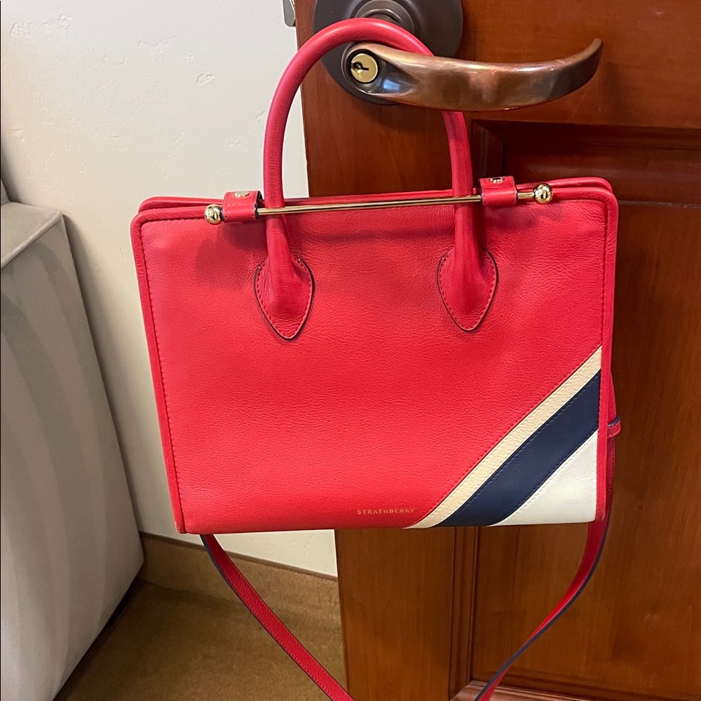Red and Blue Handbag